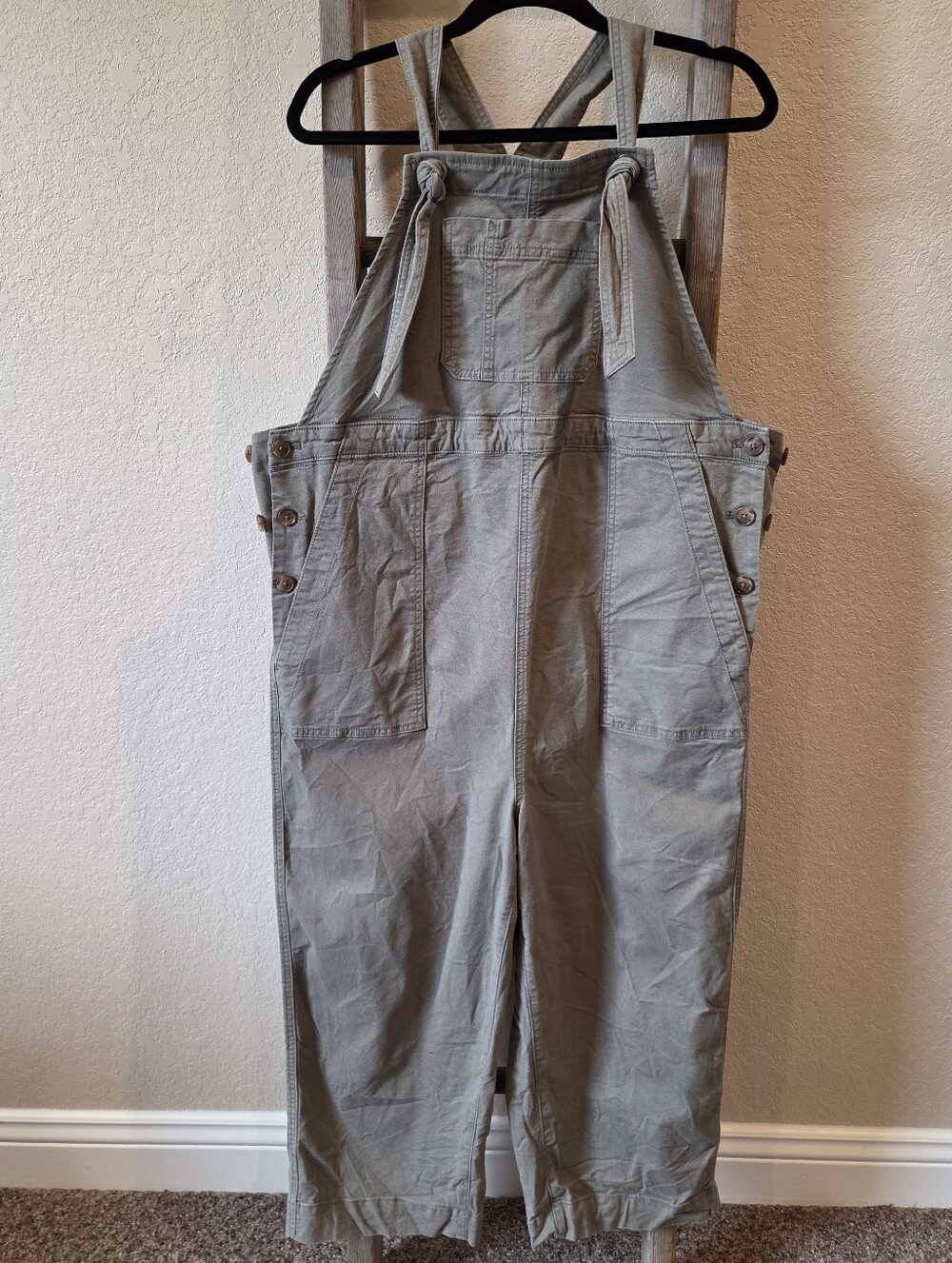 GAP Maternity Women's Olive Green Overalls - Size Large